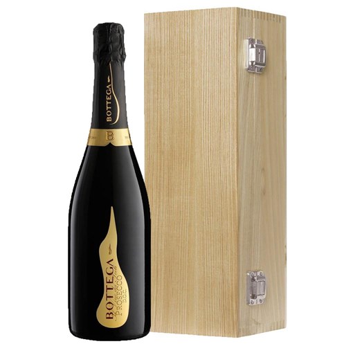 Bottega Vino dei Poeti Prosecco 75cl in Luxury Oak Box